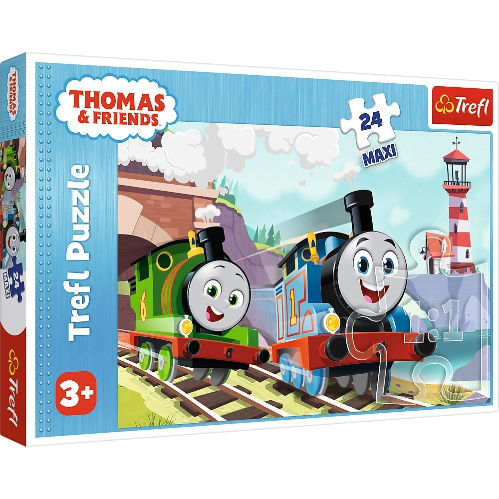 PUZZLE 24 ELEMENTI MAXI THOMAS E PERCY SUI BINARI DI TREFL 14354 TREF TREFL